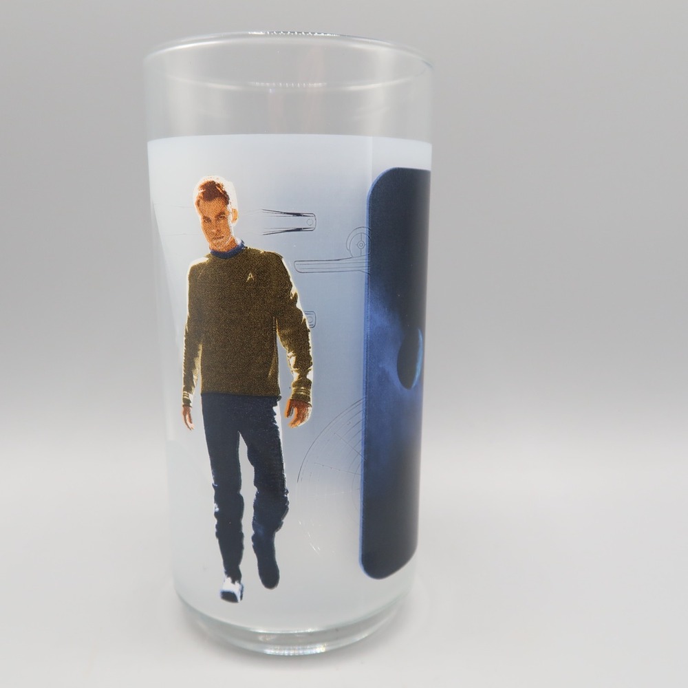 Star Trek JAMES T KIRK Burger King Collector's Drink‎ Glass  with box